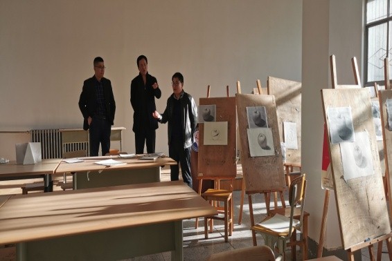 教务处吕磊处长一行来星空网页版登录入口检查指导工作